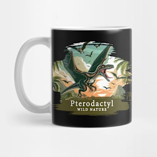 Pterodactyl - WILD NATURE - DINOSAURS -1 Mug